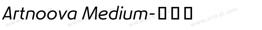 Artnoova Medium字体转换